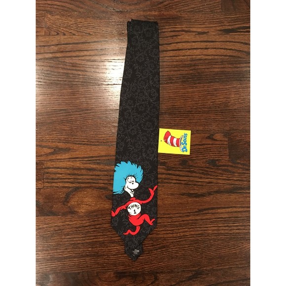 Dr. Seuss cat in the hat thing one mens neck tie nwt - Picture 3 of 5